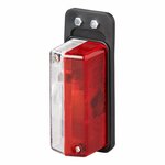 Largeur rouge clair/blanc 92x42mm sur support sous blister