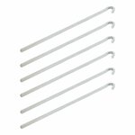 Piquet a rocher carre en metal de 30 cm, lot de 6 pieces en sachet plastique