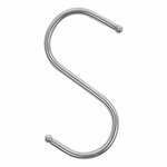 Crochet en S diametre 4 mm 6,5 x 7,5 cm 6 pieces sous blister