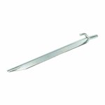 Piquet de tente 25 cm en metal avec crochet, 6 pieces en sachet plastique