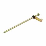 Piquet a rocher 21 cm en metal avec crochet, 6 pieces en sachet plastique