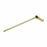 Piquet a rocher 21 cm en metal avec crochet, 6 pieces en sachet plastique