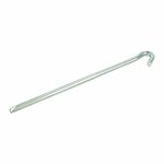 Piquet de roche triangulaire en metal de 30 cm, 6 pieces sous sachet plastique