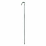 Piquet de roche triangulaire en metal de 30 cm, 6 pieces sous sachet plastique