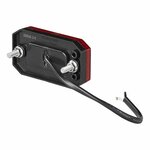 Feu de gabarit 12/24V rouge 80 x 44 mm LED