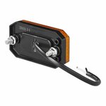 Feu de gabarit lateral 12/24V orange 80 x 44 mm LED