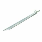 Piquet de tente 30 cm en metal avec crochet, 6 pieces en sachet plastique