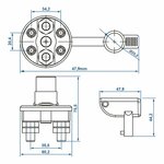 Interrupteur principal a 2 poles