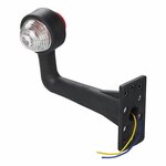 Largeur rouge clair/blanc 185 mm coude sous blister