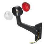 Largeur rouge clair/blanc 185 mm coude sous blister