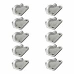 Crochet a corde en metal 40x45mm 10 pieces sous blister