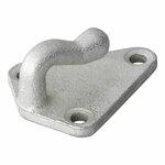Crochet a corde en metal 40x45mm 10 pieces sous blister