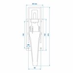Serrure a tension Tico 270x80mm
