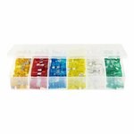 Assortiment de fusibles a lame standard 120 pieces dans une boîte en plastique