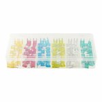 Mini fusibles a lame assortis 120 pieces dans une boîte en plastique