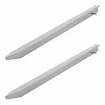 Piquet en T 40 cm en metal, 2 pieces sous sachet plastique