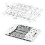 egouttoir a vaisselle pliable en plastique