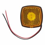 Feu de gabarit lateral 9-30 V orange 61 x 61 mm LED