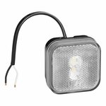 Feu de gabarit 12/24V blanc 65 x 65 mm LED