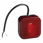 Feu de gabarit 12/24V rouge 65 x 65 mm LED
