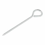 Piquet de tente 19 cm en aluminium avec illet, 10 pieces en sachet plastique