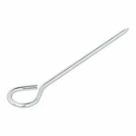 Piquet de tente 19 cm en aluminium avec illet, 10 pieces en sachet plastique