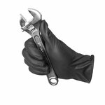 Gants en nitrile Gripp-It XL noirs, boîte distributrice de 50 pieces
