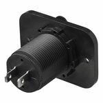 Boîtier d'encastrement USB double type A 3100mA 12V/24V