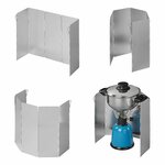 Pare-brise de cuisine 5 pieces en aluminium pliable 49 x 26 cm