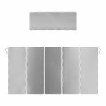 Pare-brise de cuisine 5 pieces en aluminium pliable 49 x 26 cm