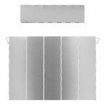 Pare-brise de cuisine 5 pieces en aluminium pliable 49 x 36 cm