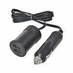 Rallonge 1M avec chargeur USB 2 voies type A 12V/24V sous blister