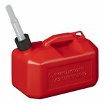 Bidon 5L plastique rouge homologue ONU (modele bas)
