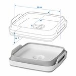 Bac a vaisselle pliable avec bouchon de vidange