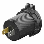 Chargeur rapide USB integre 2 voies 12/24V 3A type A + C