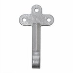Crochet de valve n° 0 droit 140 mm avec illet a visser