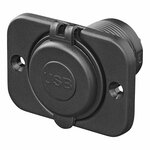 Chargeur rapide USB integre avec plaque de montage 2 voies 12/24V 3A type A + C