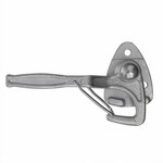 Crochet de valve n° 0 gauche 140 mm avec illet a visser sous blister