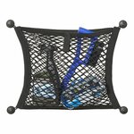 Filet de rangement elastique double 40x34cm avec fixation autocollante et a vis