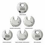 Cadenas a disque 70 mm avec combinaison