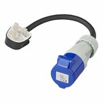 Cable d'extension 40 cm 3 x 2,5 mm² de la prise UK vers la prise CEE