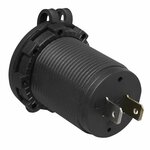 Boîtier d'encastrement USB double type A 2x2100mA 12V/24V