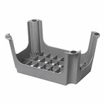 Marchepied en plastique gris 42,5 x 27,5 x 23 cm