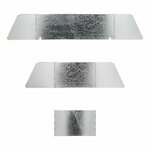 Pare-brise de cuisine en 3 parties en acier pliable + extensible 38,5/73 x 27 x 24 cm