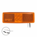 Feu de gabarit lateral 12/24V orange 110x40mm LED sous blister