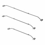 Support de bache metallique extensible de 100 a 155 cm pour bache de remorque