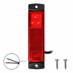 Feu de gabarit 12/24V rouge 126x30mm LED sous blister