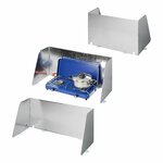 Pare-brise de cuisine en 3 parties en acier pliable + extensible 37/70 x 32 x 28 cm