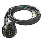 Kit cablage attelage 7 broches PVC + cable 1,50 m sous blister