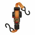 Sangle d'arrimage a cliquet + 2 crochets 350cm 320kg enroulement automatique